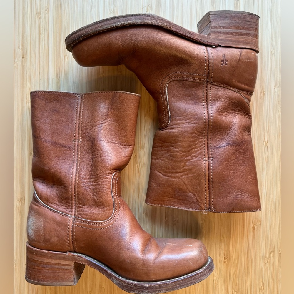 Women's FRYE Brown Leather Boots